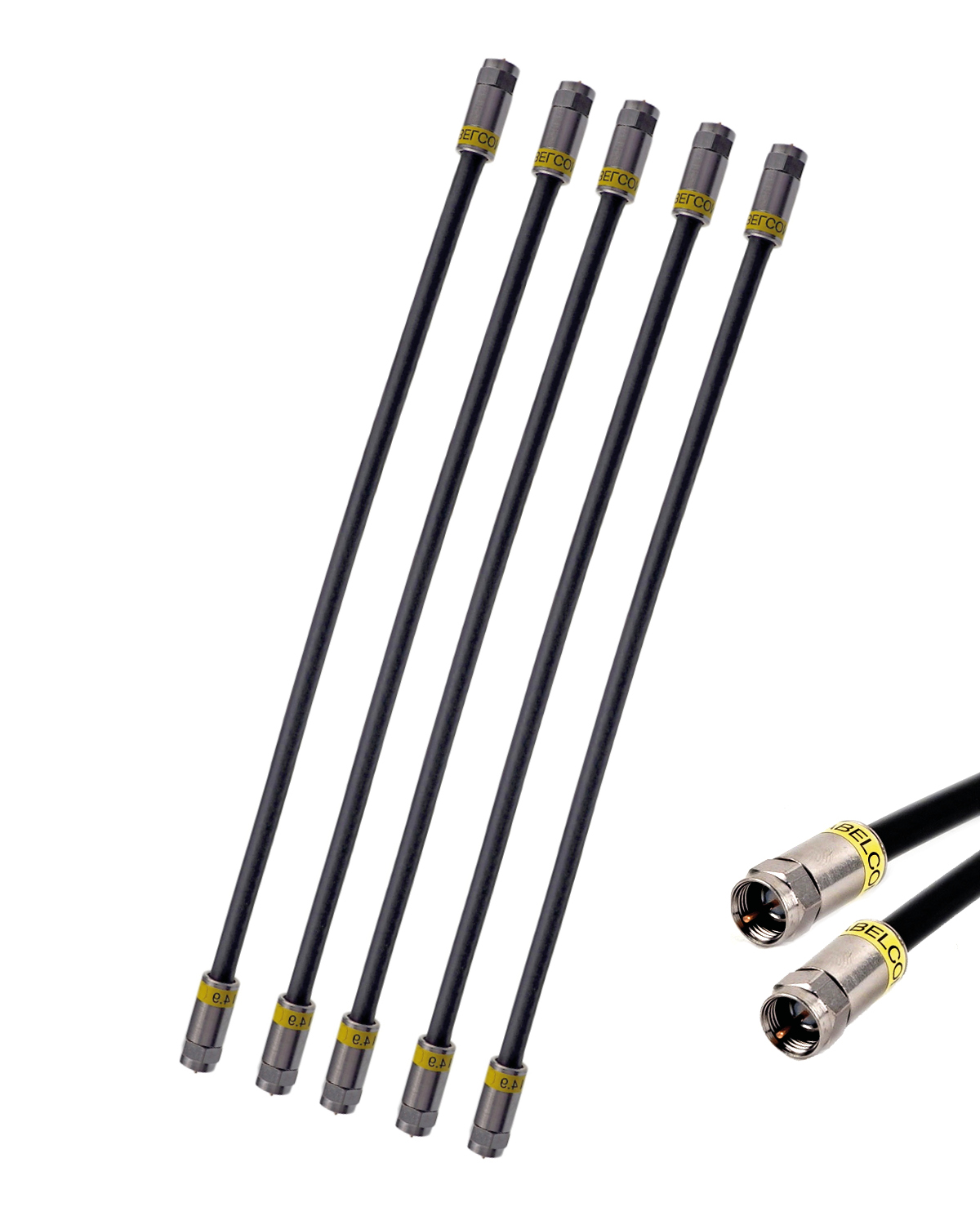 30 cm - 40 cm cable de puente, cable de conexión F, cable de conexión conector F en conector F - Imagen 8 de 9