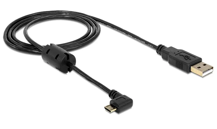 Kabel, USB-A Stecker an USB micro-B Stecker, gewinkelt 270°, Delock® [83250]