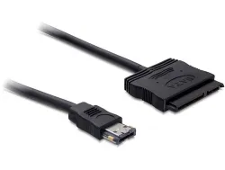 Kabel, eSATAp 12V zu SATA 22pin 2,5" an 3,5" HDD, 0,5m, Delock® [84402]
