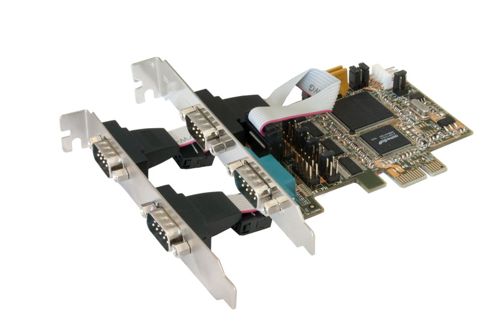 Schnittstellenkarte, PCIe 4S Seriell RS-232, SystemBase Chip