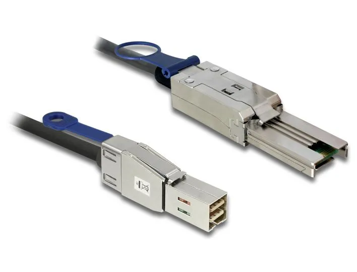 SAS Kabel HD SFF 8644 Stecker auf Mini SAS 8088 Stecker, 3m, Delock® [83735]