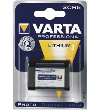 Varta® Professinal Litihium für Foto, Digital-, MP3 Geräte; 6V, 1600 mAh, 1er Blister