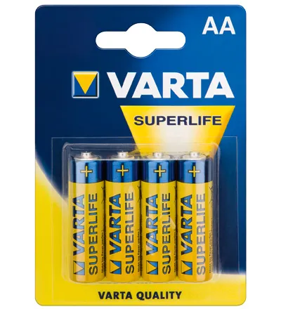 Varta® Batterie (2006) Superlife (Alkali Mignon) R 6 VSL (AA) 1,5V, 4er Pack in Blister