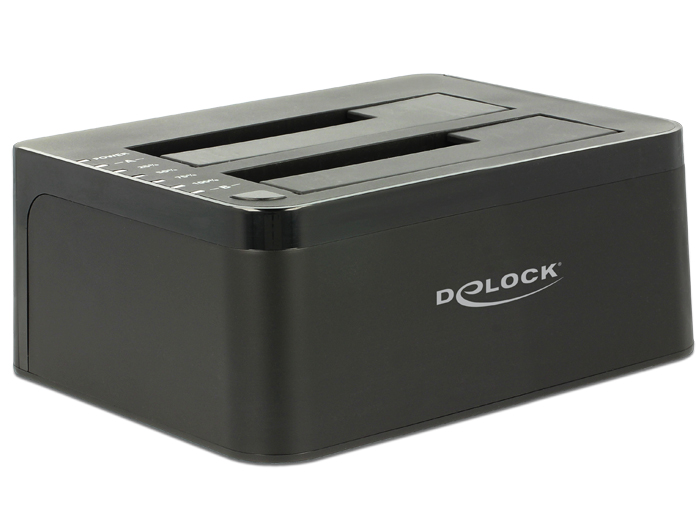 Dual Dockingstation SATA HDD an USB 3.0 mit Klon Funktion, D