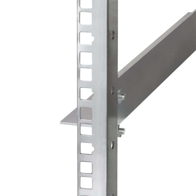 Gleitschienen für 800 mm tiefe 19"-Schränke, verzinkt, 2 Stück