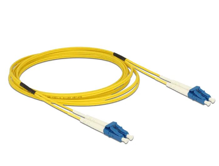 Kabel Lichtwellenleiter LC an LC Singlemode OS2, 3m, Delock® [84607]