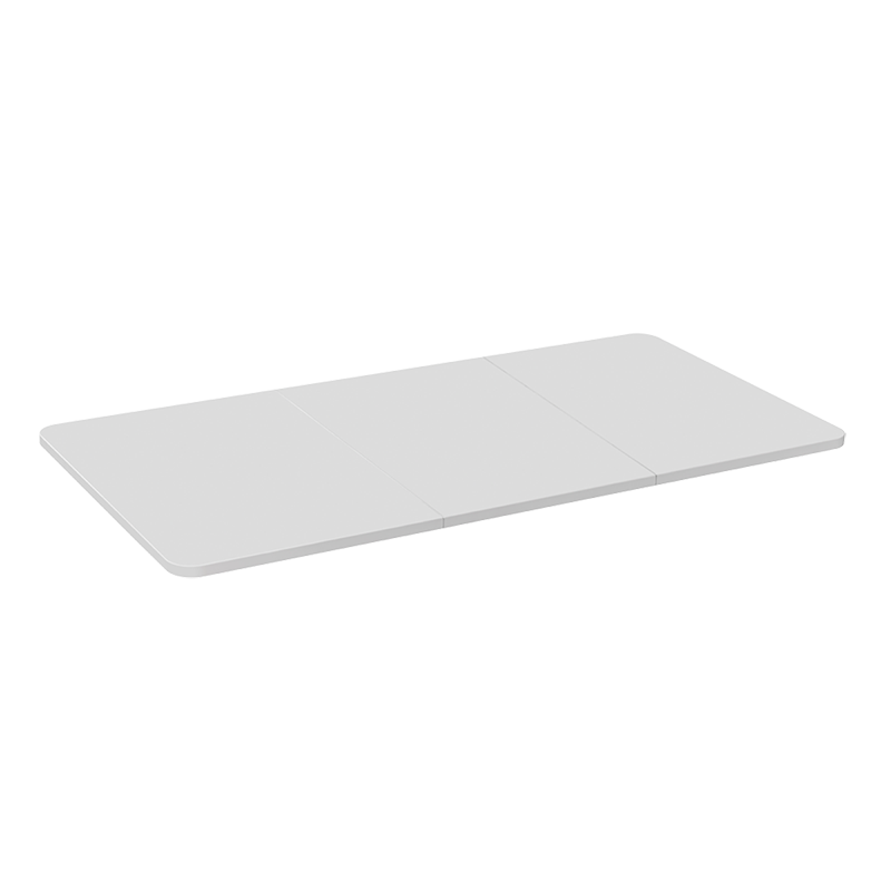 3-geteilte Holztischplatte, 1200x600 mm, weiß