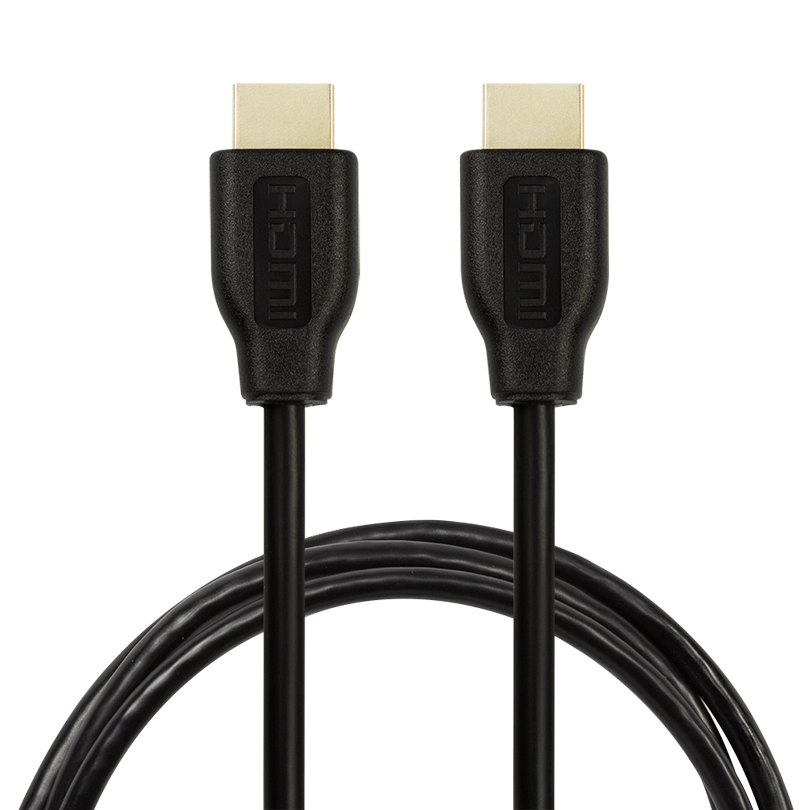 HDMI-Kabel, A/M zu A/M, 4K/30 Hz, schwarz, 1 m