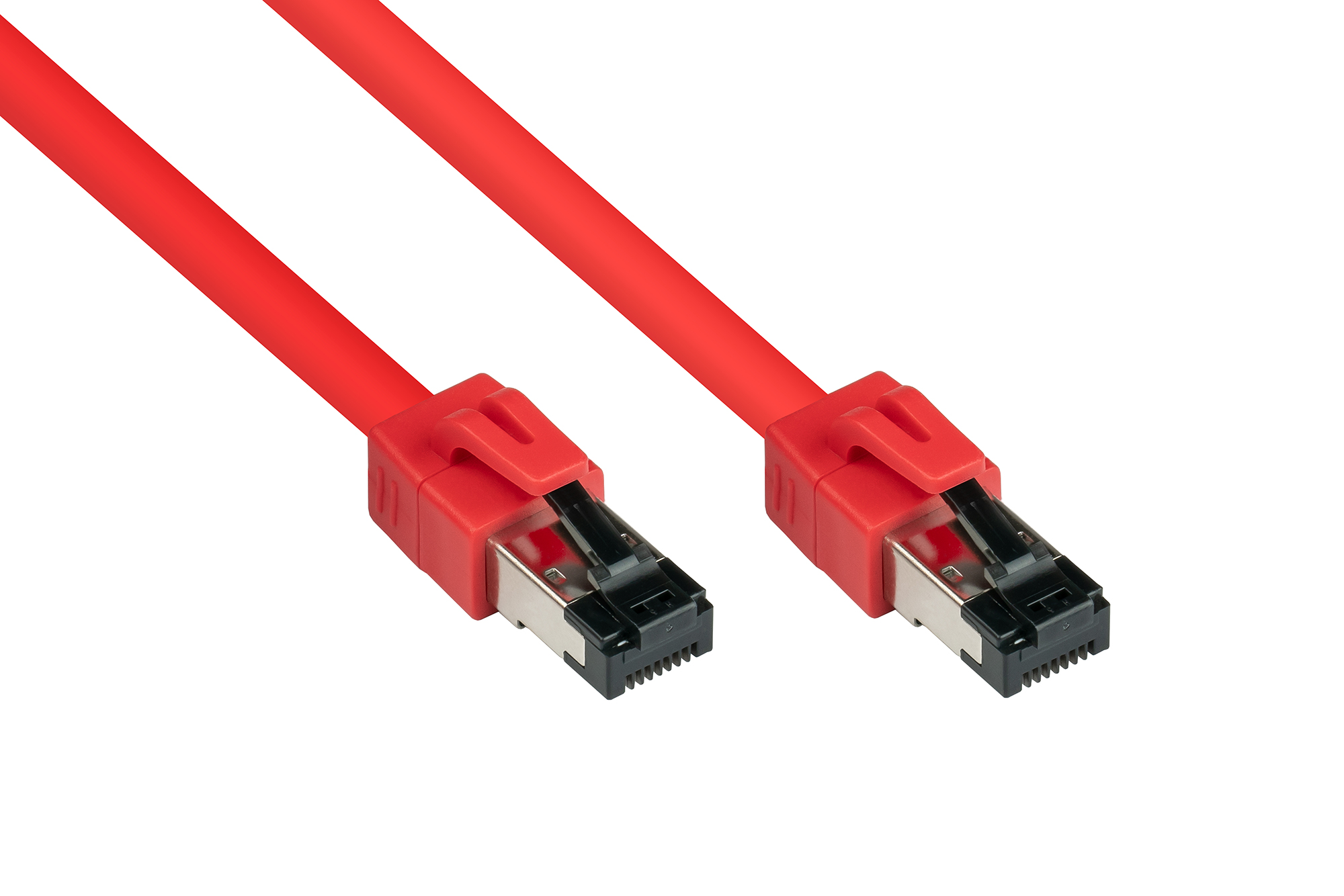 RNS® Patchkabel Cat. 8.1, S/FTP, PiMF, halogenfrei (LSZH), 2000MHz, 40Gbit/s, rot, 20m, Good Connect