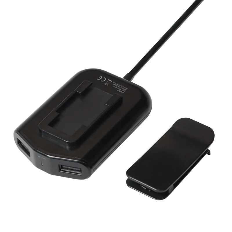 USB Kfz Netzteil für Vorder- & Rücksitze, 2x2 USB-Port, 2x 12W
