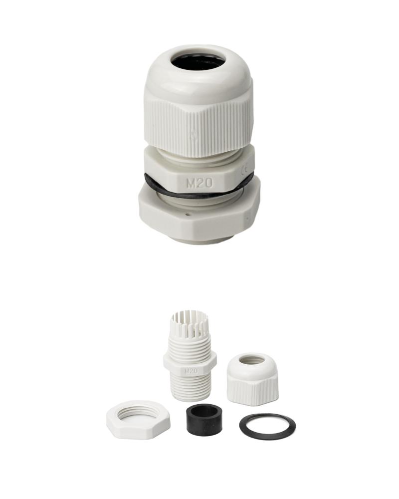 Kabelverschraubung M20 x 1,5 grau, IP68 wasserdicht Kabelverschraubung M20 x 1,5 grau, IP68 wasserdicht