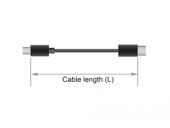 Klinkenverlängerungskabel 3,5 mm 4 Pin Stecker an Buchse, schwarz, 5m, Delock® [85635]