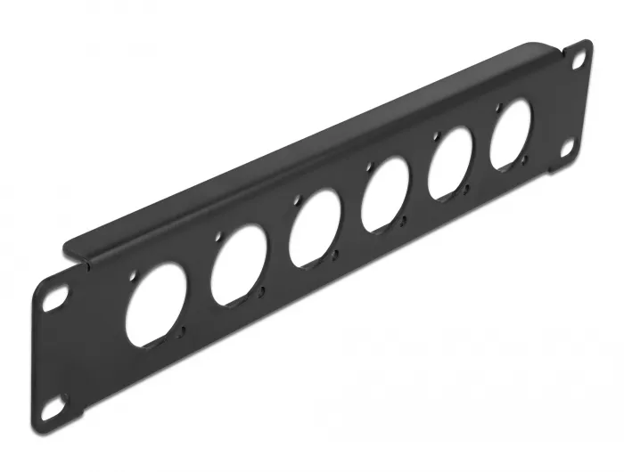 10" D-Typ Patchpanel 6 Port schwarz, Delock® [86501]