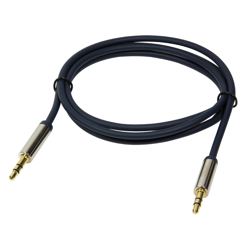 Audio-Kabel, 3,5 mm 3-Pin/M zu 3,5 mm 3-Pin/M, blau, 3 m