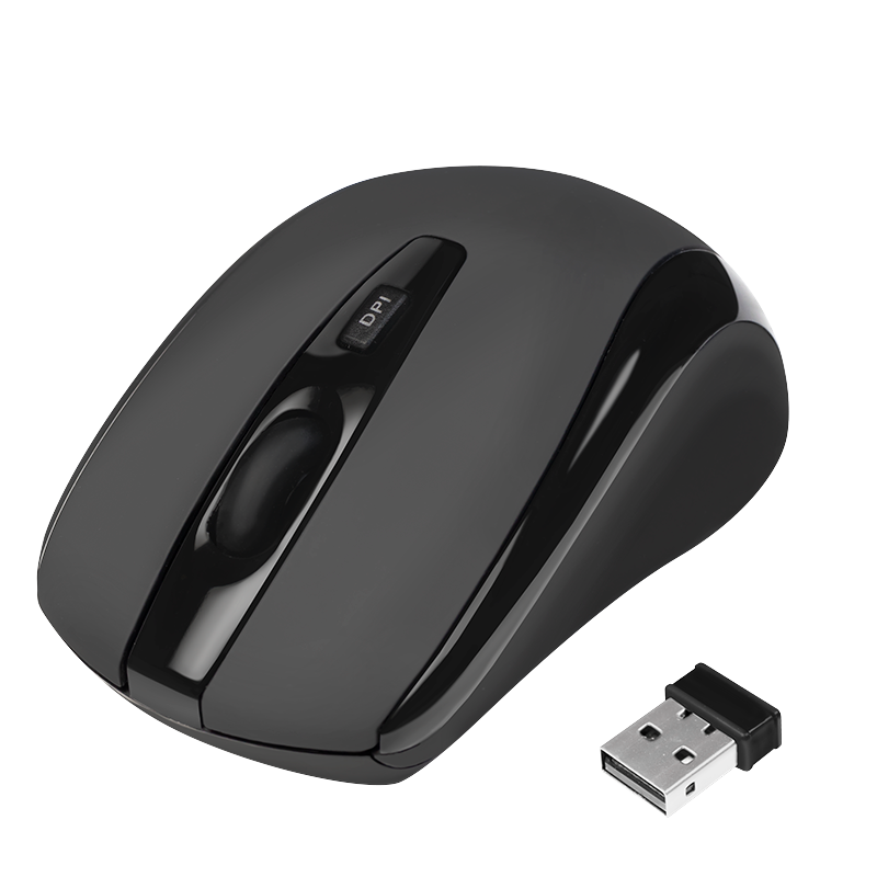 Maus optisch Funk 2.4 GHz Mini, schwarz