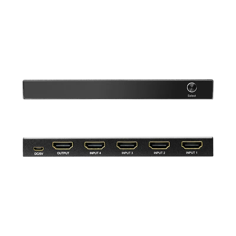 HDMI-Switch, 4x1-Port, 4K/60 Hz, HDCP, HDR, CEC, RC