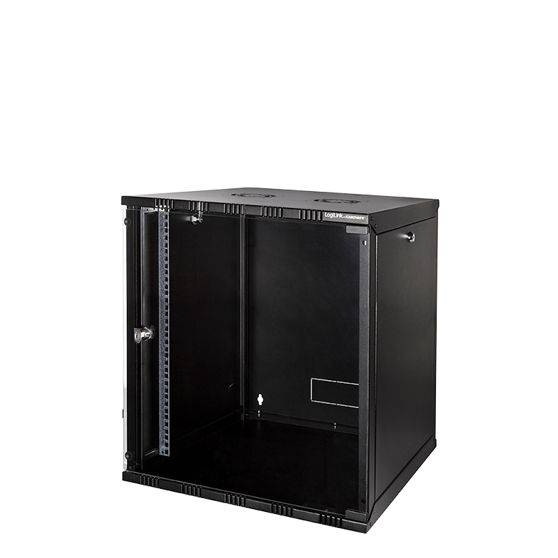 19" SOHO Wandschrank, 12HE 540 x 550 mm, unmontiert, schwarz
