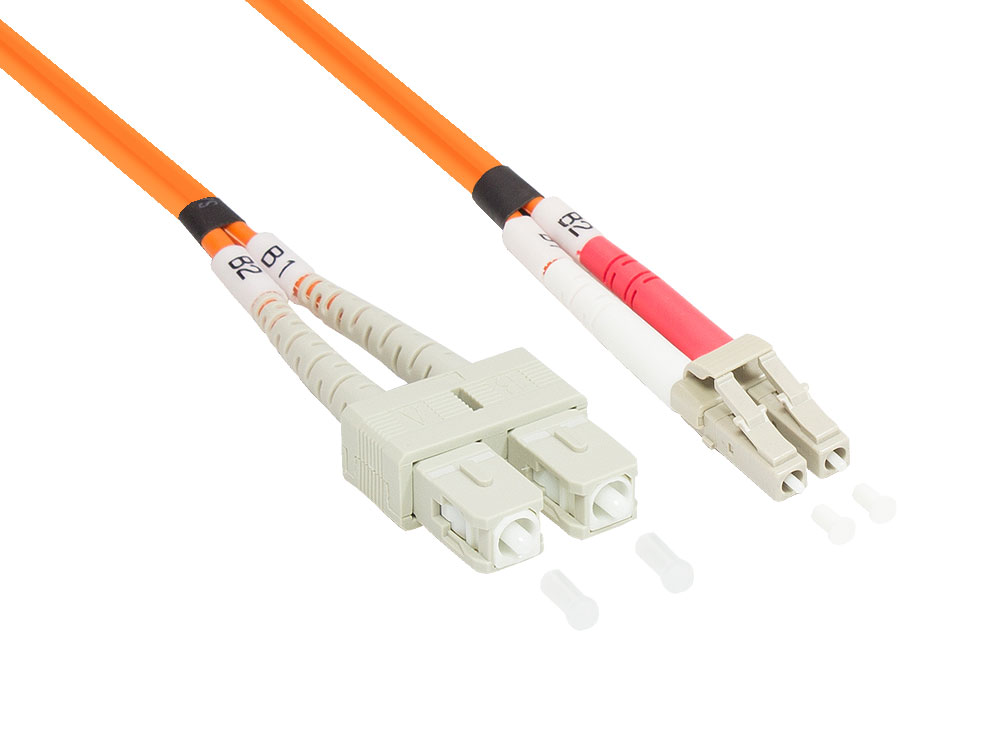 Patchkabel LWL Duplex OM2 (Multimode, 50/125) LC/SC, 20m, Good Connections®