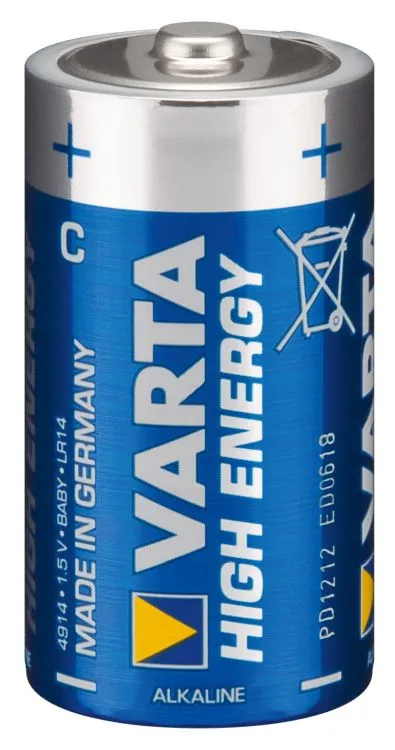 Varta® Batterie, High Energy (Alkaline), LR14 (C), 1,5V, 1er Pack in Folie