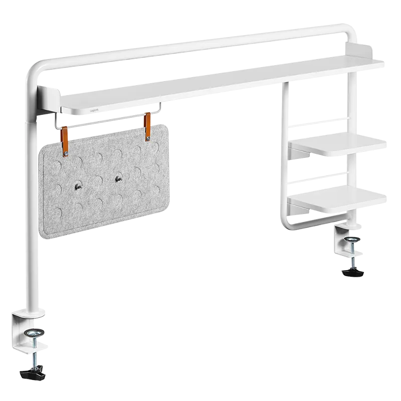 Schreibtischablage zum Klemmen, 1295 x 218 x 757 mm, weiß