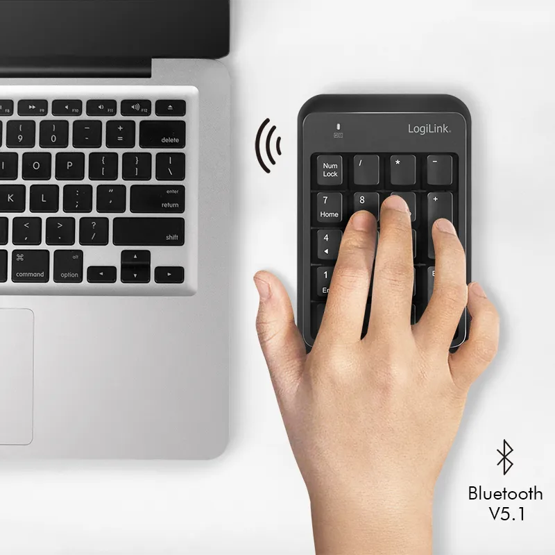 Kabelloses Keypad, Bluetooth V5.1, schwarz