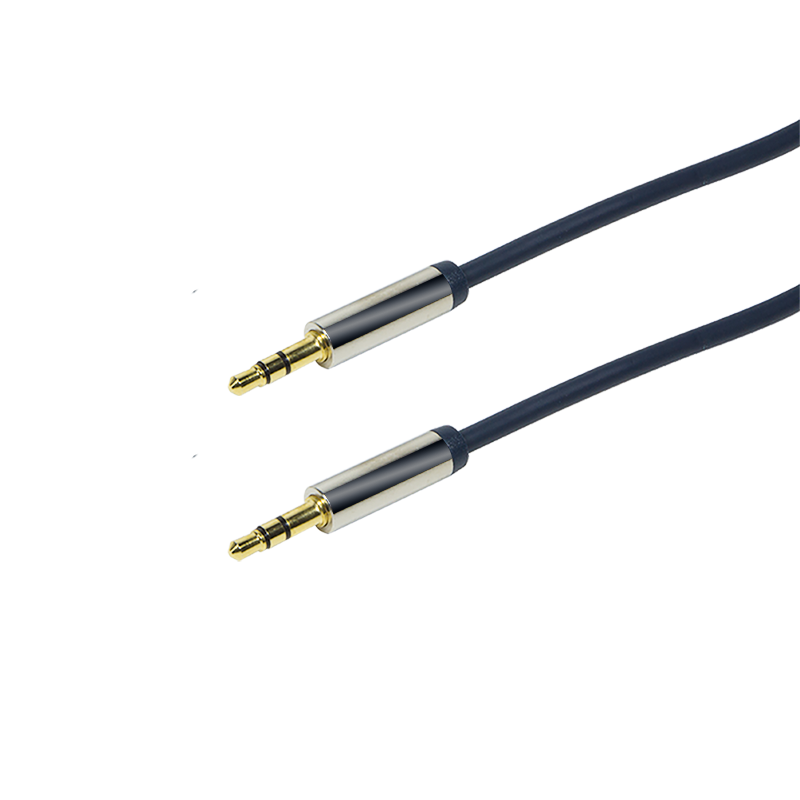 Audio-Kabel, 3,5 mm 3-Pin/M zu 3,5 mm 3-Pin/M, blau, 0,5 m