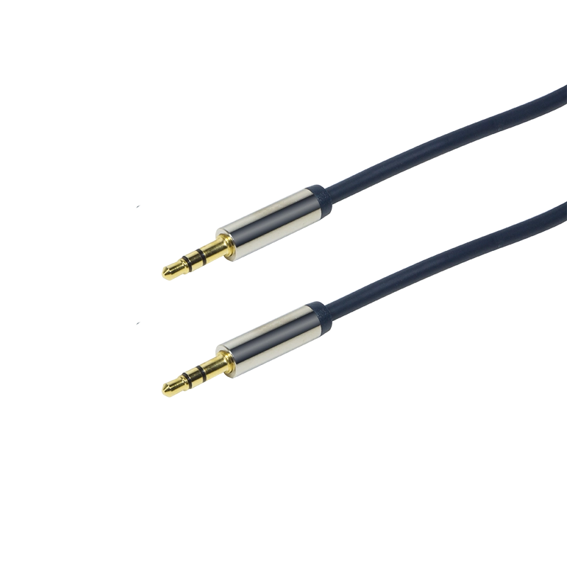 Audio-Kabel, 3,5 mm 3-Pin/M zu 3,5 mm 3-Pin/M, blau, 0,5 m