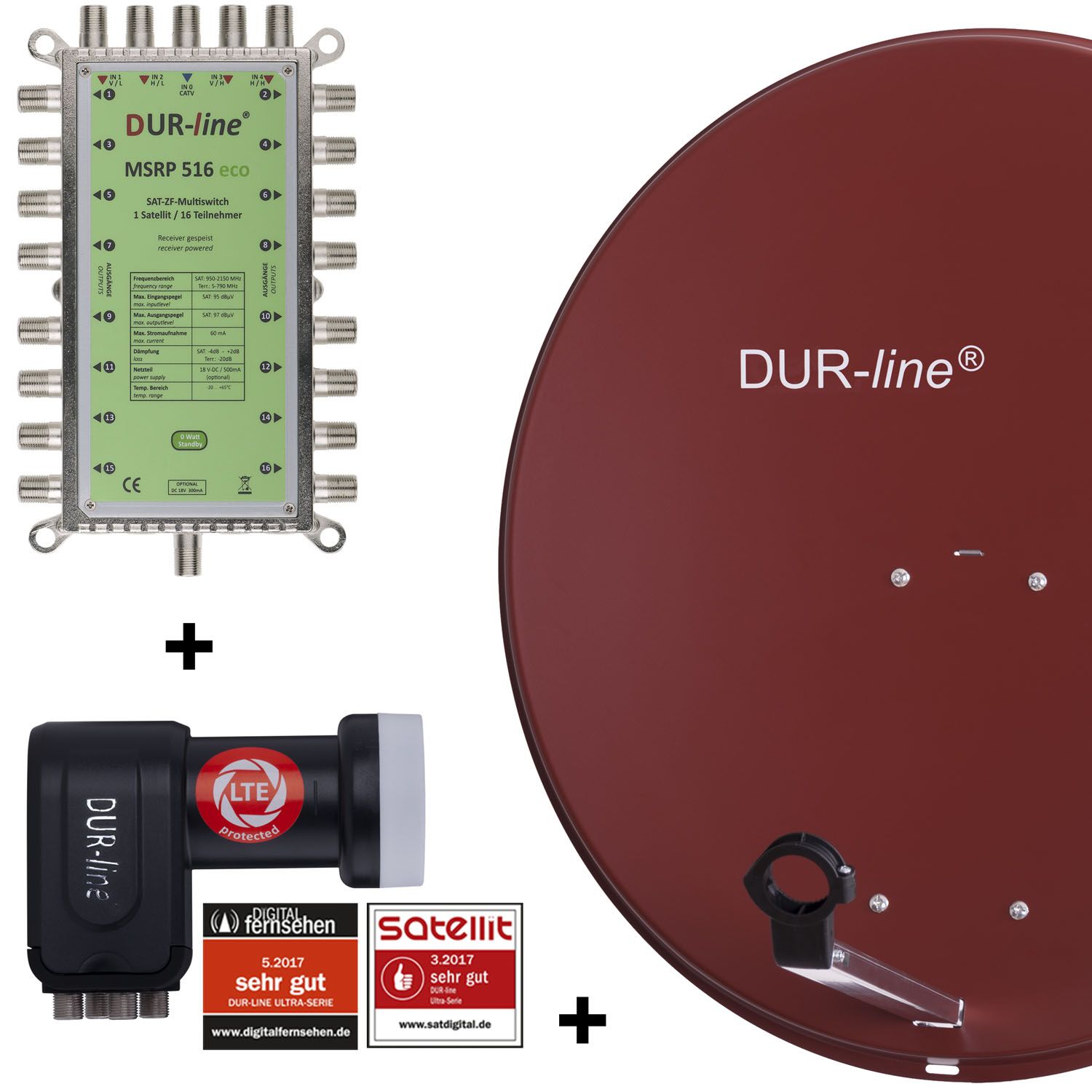 DUR-line MDA 80 R 1S/16T ECO - 16 TN Multischalter Set