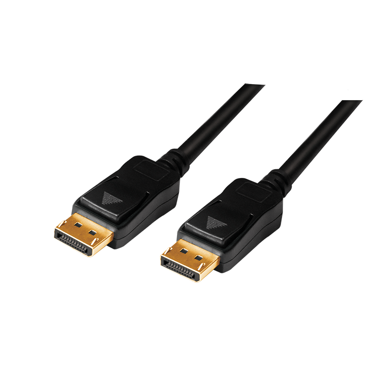 DisplayPort-Kabel, DP/M zu DP/M, 4K/60 Hz, Verstärker, schwarz, 20 m