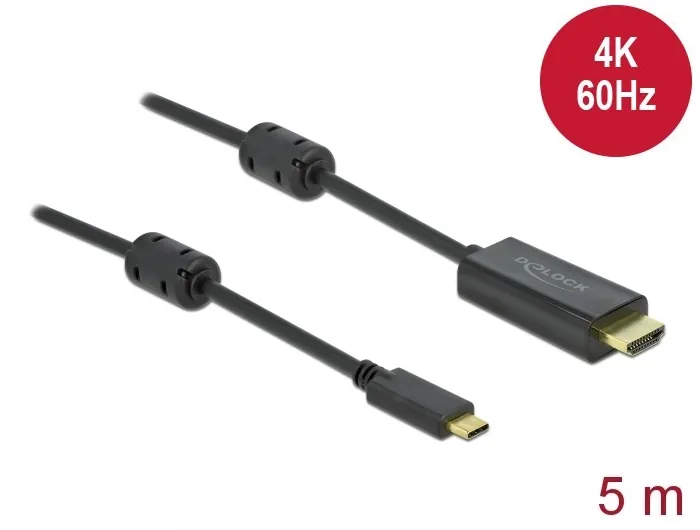 Aktives USB Type-C™ zu HDMI Kabel (DP Alt Mode) 4K 60 Hz 5 m, Delock® [85972]