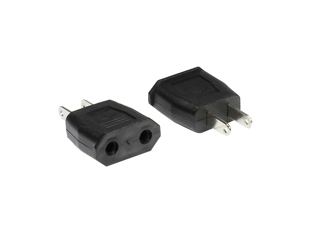 Netzkabeladapter USA 2pin Stecker / Euro 2pin Buchse, Good C