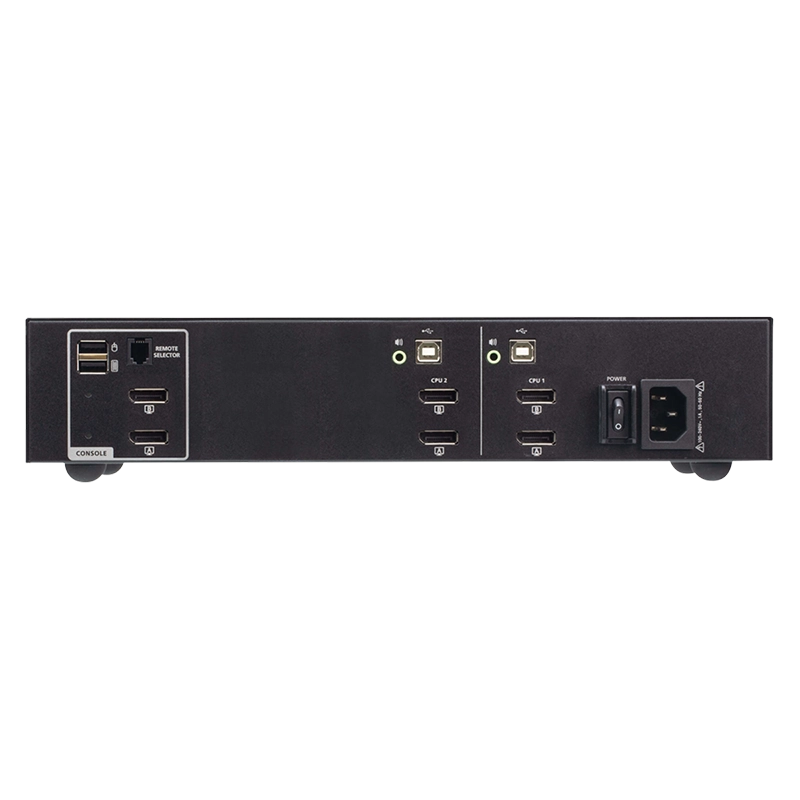 Sicherer KVM-Switch mit 2 USB-DisplayPort-Dual Display