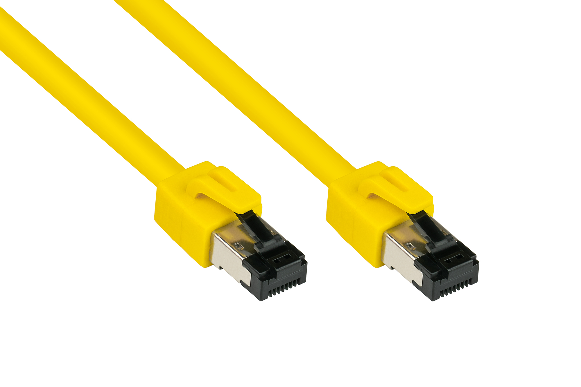 RNS® Patchkabel Cat. 8.1, S/FTP, PiMF, halogenfrei (LSZH), 2000MHz, 40Gbit/s, gelb, 7,5m, Good Conne