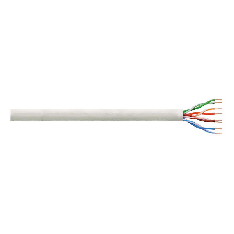 CAT6 CCA Patchkabel EconLine, U/UTP, grau, 100 m