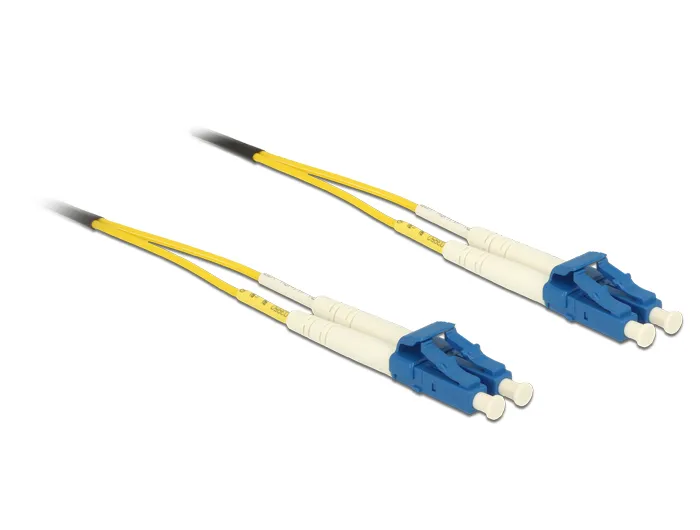 Kabel Lichtwellenleiter LC an LC Singlemode OS2, 1m, Delock® [84599]