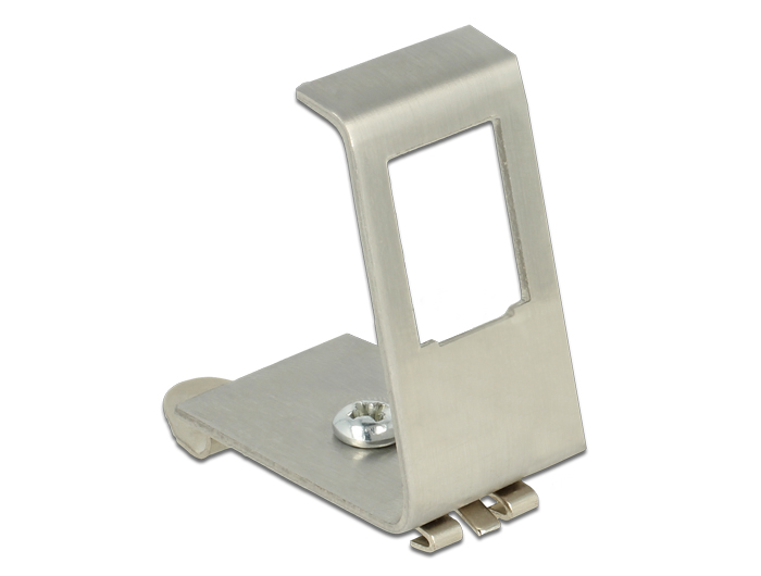 Keystone Metall Halterung 1-Port für Hutschienen , Delock® [86259]