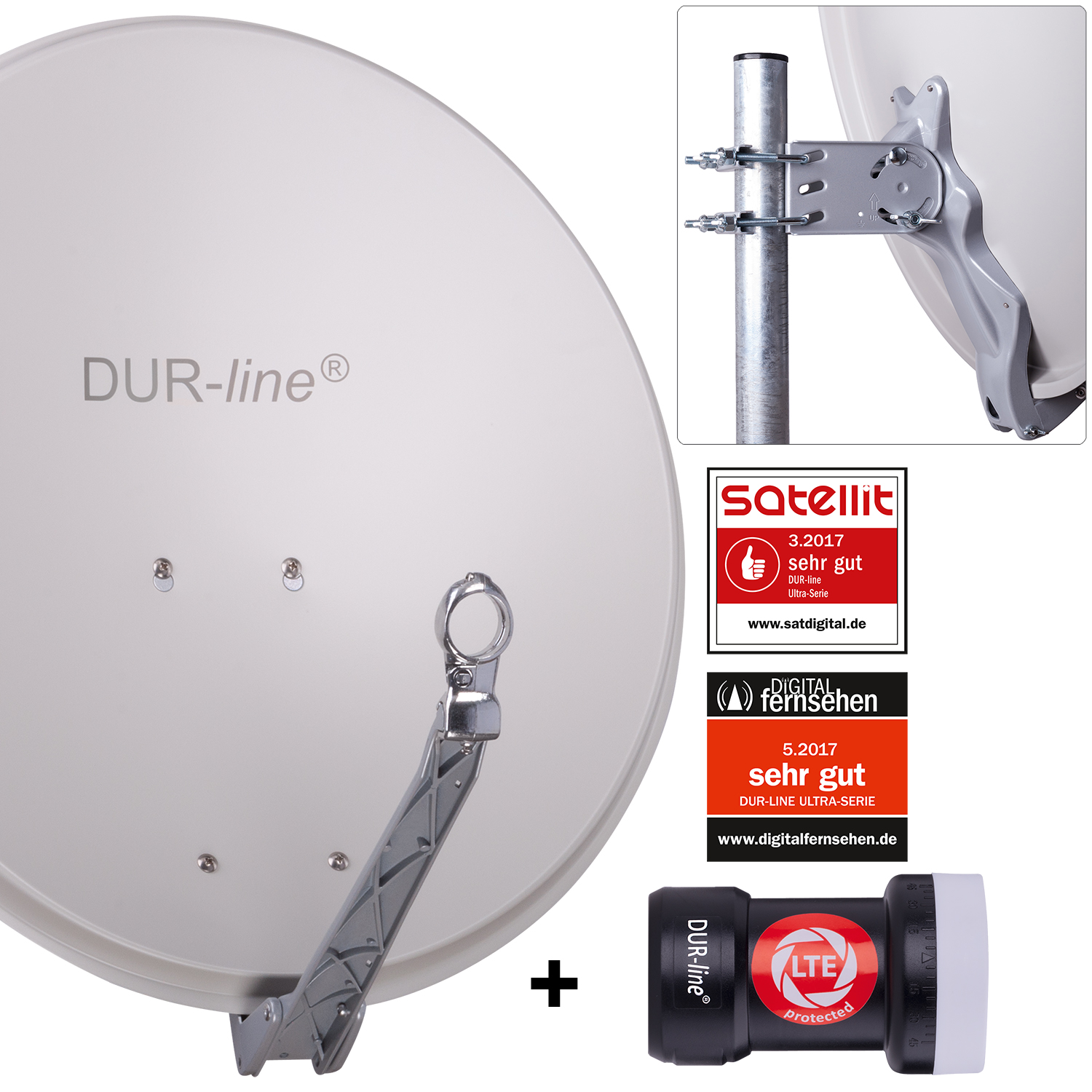 DUR-line Select 60 G + +Ultra Single LNB - 1 Teilnehmer Set