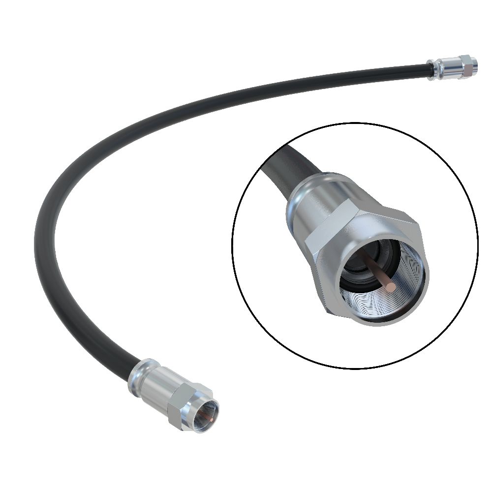 35cm FLEX Verbindungskabel mit F-Stecker, UV-Beständig, 120dB