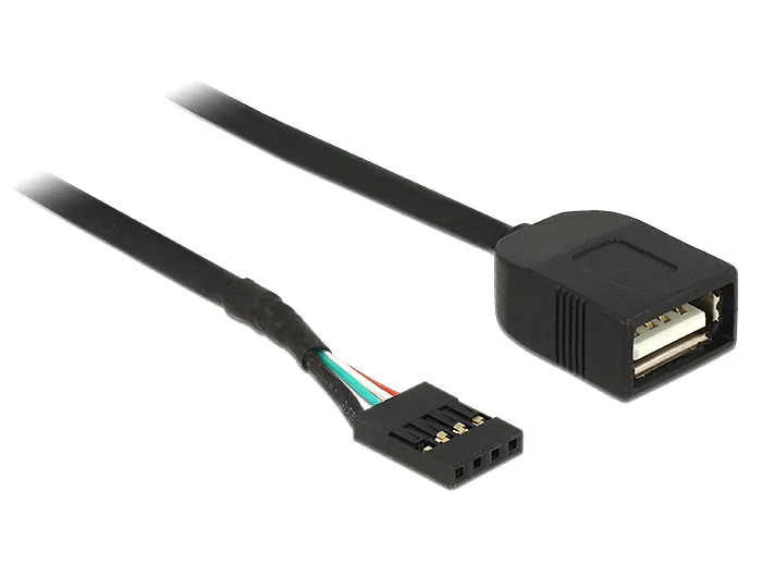 USB Kabel Pin Header Buchse an USB 2.0 Typ-A Buchse 40 cm, Delock® [83825]