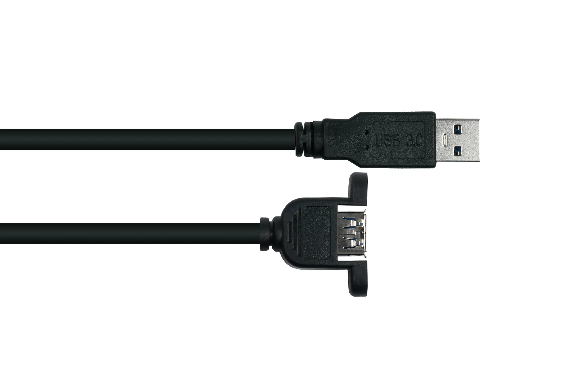 kabelmeister® Einbau-Verlängerungskabel USB 3.0 Stecker A an Einbaubuchse A, Premium, DATA AWG28 / P