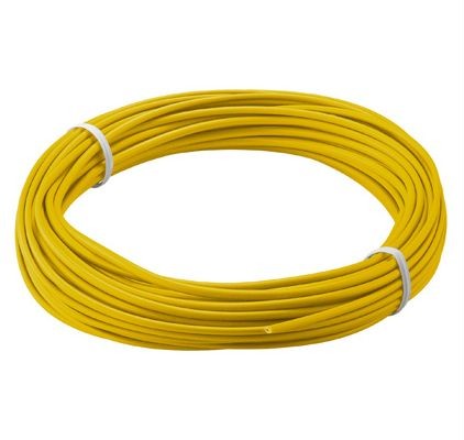 Kupferlitze isoliert, 10M, 1x0,14mm, gelb, Good Connections®