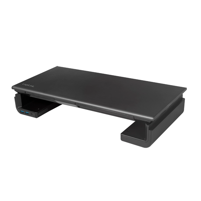 Ergonomische Monitorerhöhung, 420–520 mm lang, 2x USB 3.0, 1x USB-C