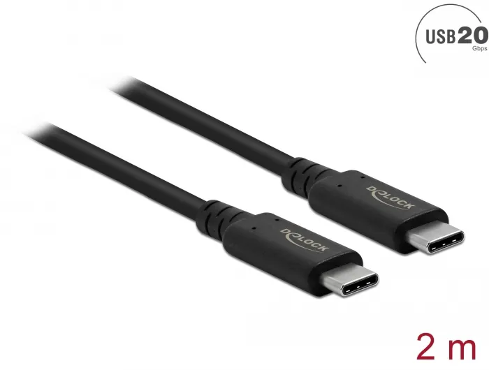 USB4™ 20 Gbps Kabel 2 m, Delock® [86980]
