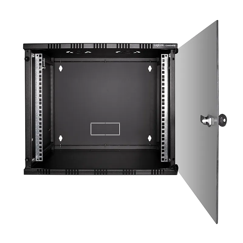 19" SOHO Wandschrank, 12HE 540 x 400 mm, unmontiert, schwarz