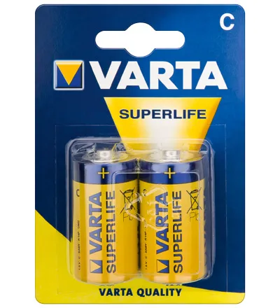 Varta® Batterie (2014) Superlife (Alkali Baby) R 14 VSL (C) 1,5V, 2er Pack in Blister