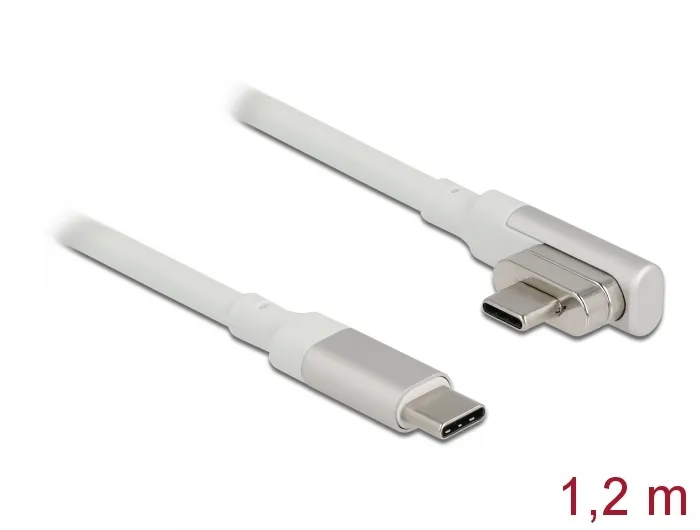 Magnetisches Thunderbolt™ 3 USB-C™ Kabel 4K 60 Hz Stecker zu Stecker gewinkelt 1,20 m, Delock® [8670