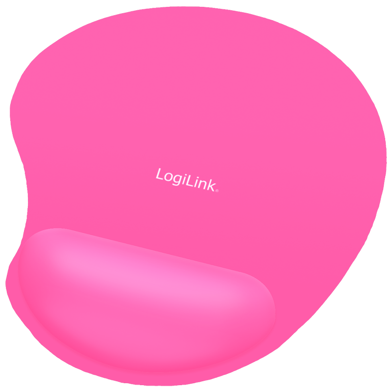 Mauspad mit Silikongel Handpallenauflage, pink