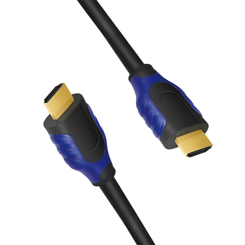 HDMI-Kabel, A/M zu A/M, 4K/60 Hz, schwarz/blau, 2 m
