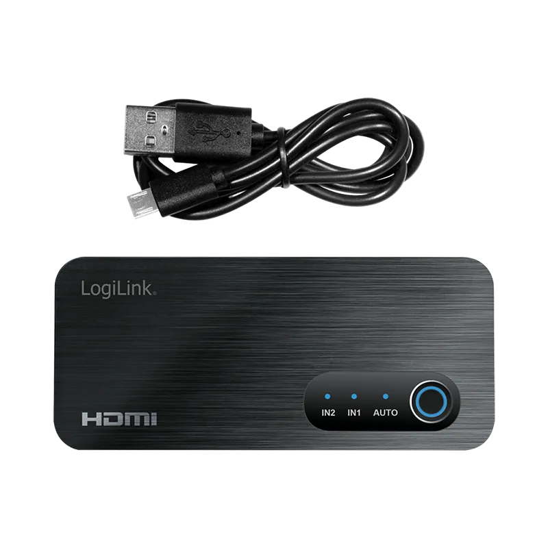 HDMI-Switch, 2x1-Port, 8K/60 Hz, HDCP, HDR, VRR, CEC