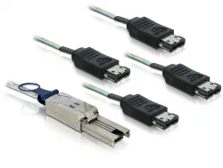 Kabel, SAS 26-Pin mini zu 4x eSATA, 1m, Delock® [83064]